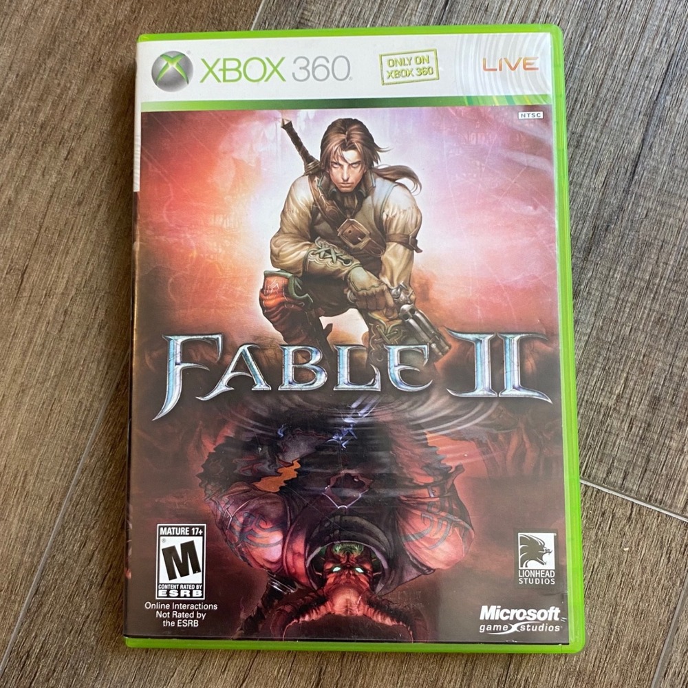 Fable II 2 Xbox 360 Microsoft Lionhead Studios 2008 Action RPG NTSC Excellent